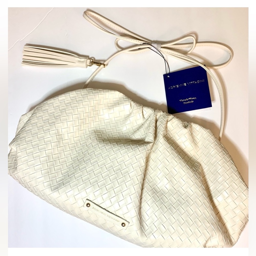 Adrienne Vittadini Waverley Woven Crossbody Body NWT